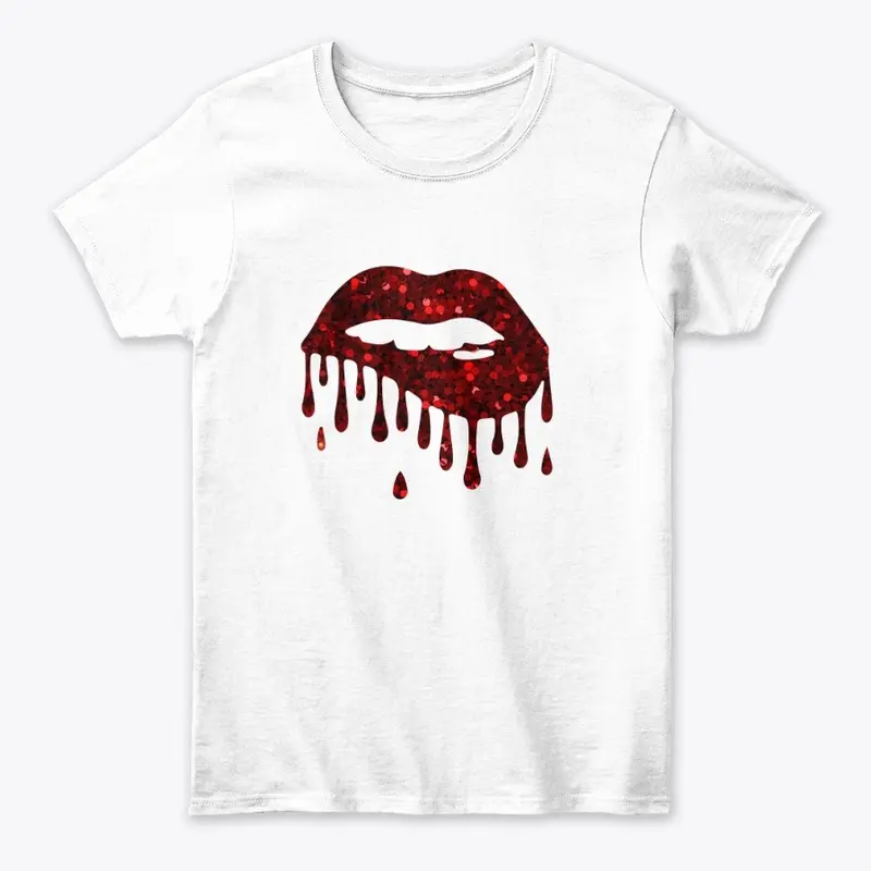 Cool red lips design